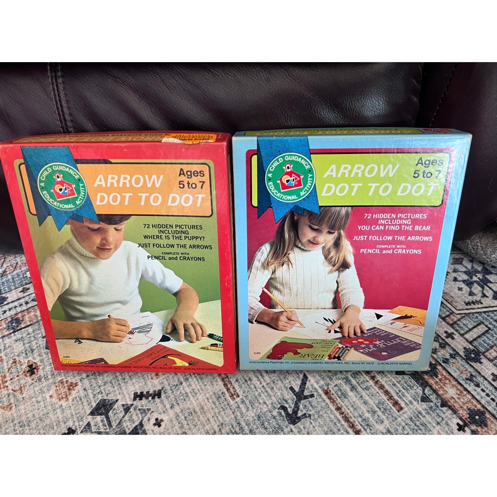Child Guidance Educational Activity Arrow Dot To Do Booklets 1960s Kids Activity
